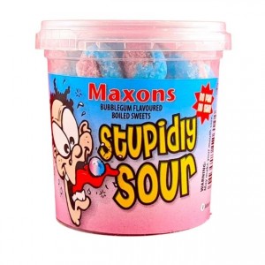 Maxons Stupidly Sour Bubblegum Tub 100g